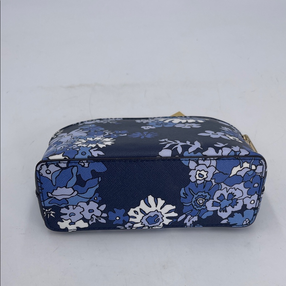 Michael Kors Navy and White Floral Cosmetic Bag - Picture 7 of 9